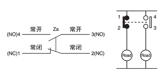 DTH-2耐高溫行程開(kāi)關(guān)接點(diǎn)形式